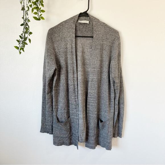 White + Warren Cashmere Wool Blend Open Cardigan Sz S - Picture 1 of 3